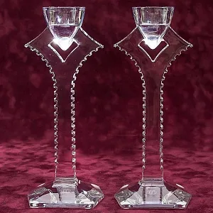 Пара Хрустальных Подсвечников БАККАРА / BACCARAT, Фрация, 70 -е годы ХХ века.