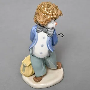 Коллекционная Фарфоровая статуэтка «Клоун с зонтиком», NAO by Lladro (Ллядро) Испания.