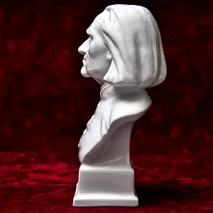 Коллекционный Фарфоровый Бюст - Статуэтка «Композитор Ференц ЛИСТ - LISZT» HEREND Венгрия.