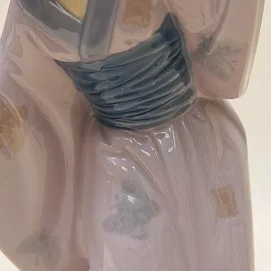 Коллекционная Фарфоровая статуэтка «Гейша с веерами» Н - 29 см. Lladro, Испания - 1978 год.