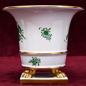 Классическая Фарфоровая Ваза APPONYI GREEN, HEREND Венгрия, вторая половина ХХ века.