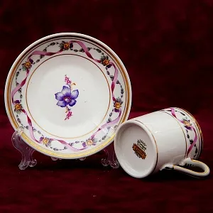 Кофейный сервиз «Тет-а-Тет» - «RAPPALO» Фарфор RICHARD GINORI, Италия 70-е годы ХХ века.