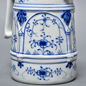 Антикварный Фарфоровый кувшин для пива «Гном - пивовар», Bremer & Liebmann Германия, 1887 - 1923 годы.