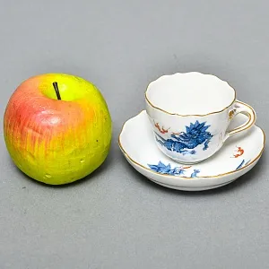Коллекционная Кофейная пара «Голубой Дракон», Фарфор, MEISSEN Германия, первая половина ХХ века. 
