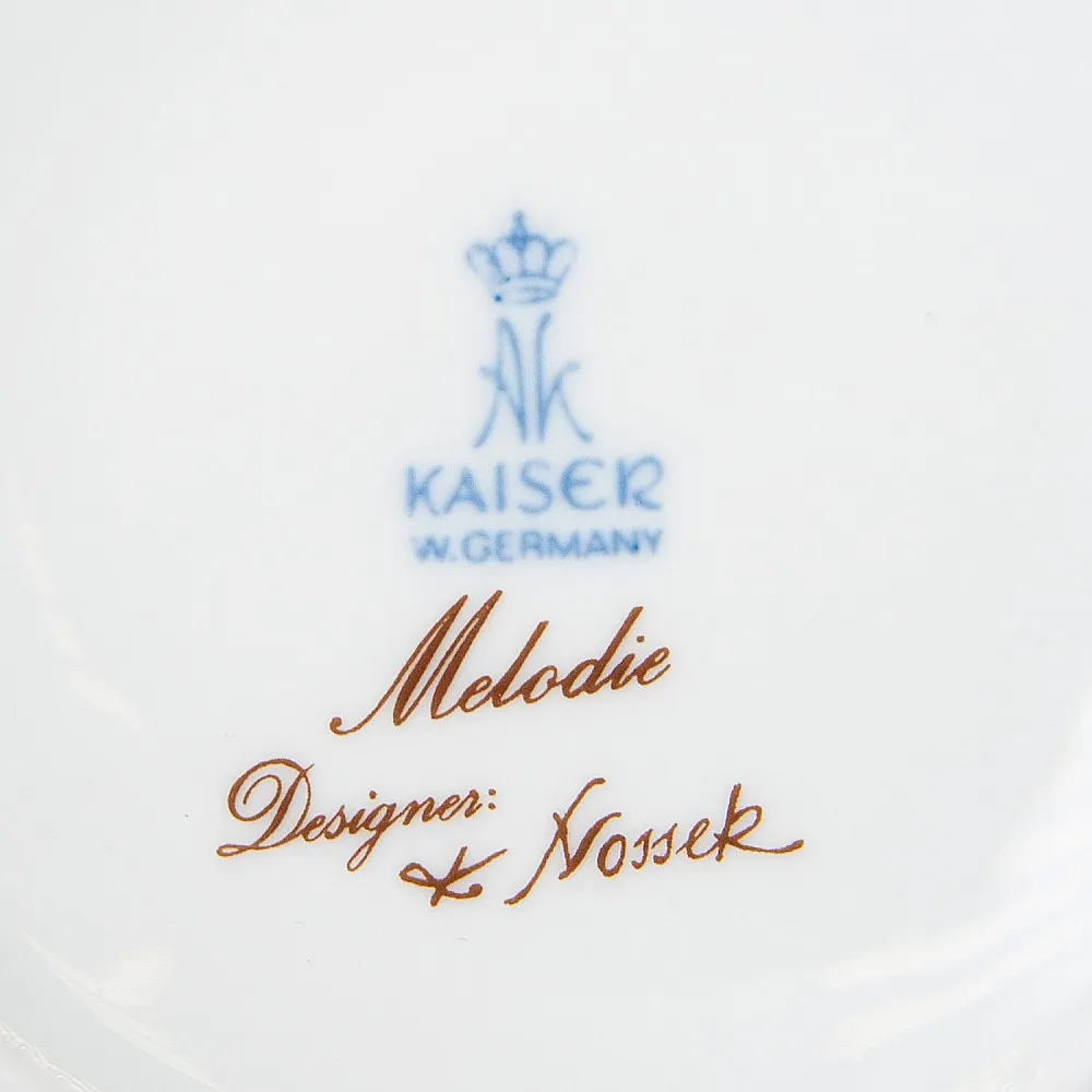 Коллекционная Фарфоровая Ваза «Райские птицы» KAISER Германия - 1970 год.