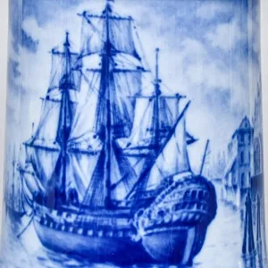 Коллекционная Пивная Кружка «Порт Гамбурга, в 1830 году», фарфор, Berlin Design Германия -1982 год.