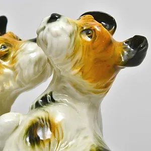Редкость! Фарфоровая Статуэтка Пара Собак «Терьеры»,Карл Энс / Karl Ens, Германия -1936 год.