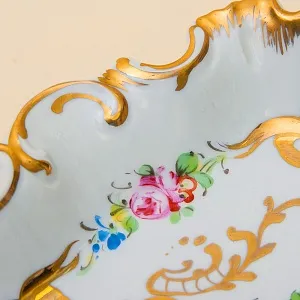 Небольшое Сервировочное  Блюдо - Тарелка - Мелочевница Фарфор Limoges Лимож Франция.