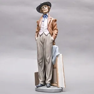 Коллекционная Фарфоровая статуэтка «Странствующий Художник», Lladro / Лядро Испания.