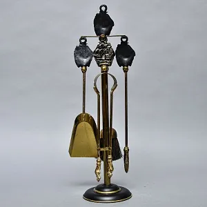 Набор Инструментальных Принадлежностей «Паруса Виктории» для Камина или Печи, на Подставке. Англия.