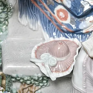 Большая Фарфоровая статуэтка «Давай поженимся или Предложение», Lladro Испания, 1987 - 1994 годы. 