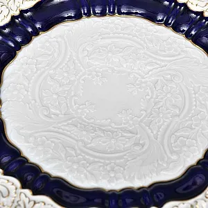 Коллекционное Фарфоровое Блюдо - Тарелка «Марсель», Кобальт, MEISSEN Германия - 1955 год.