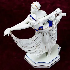 Редкость! Фарфоровая Статуэтка «Балет - Танец МОДЕРН», SITZENDORF Гермагия 50 гг.