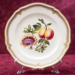Коллекционная Тарелка - Блюдо «Хризантемы и Сливы» Фарфор, SPODE Англия 70-е годы ХХ века..