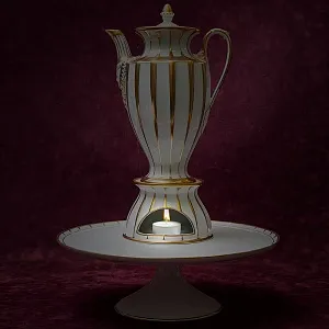 Чайный Сервиз в стиле АМПИР на 12 персон - 42 предмета, Furstenberg, Германия середина ХХ века.