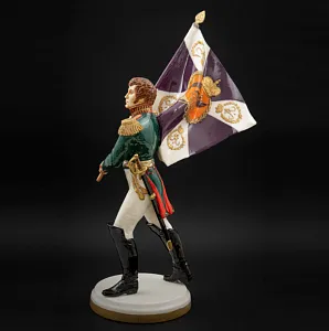 Коллекционная Авторская Статуэтка «Генералы Отечественной Войны 1812 года - Тучков А.А.», фарфор, Россия. 