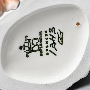 Коллекционная Фарфоровая статуэтка «Птица. Дятел на ветке», Dahl-Jensen Дания, середина ХХ века. 