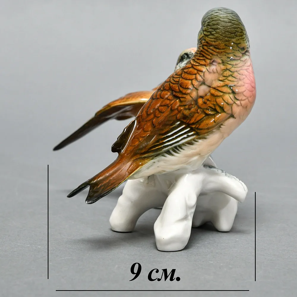 Пара Птиц - Фарфоровая Статуэтка «Чечётки», Karl Ens, Германия - середина ХХ века.