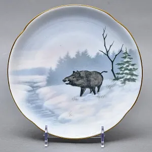 Столовый Фарфоровый сервиз «Охота» на 12 персон, Kaestner Saxonia Германия, первая половина ХХ века.