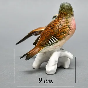 Пара Птиц - Фарфоровая Статуэтка «Чечётки», Karl Ens, Германия - середина ХХ века.