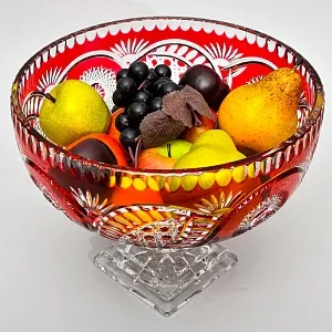 Большая Хрустальная Ваза - Конфетница - Фруктовница JOSKA BODENMAIS Германия 60-х гг.