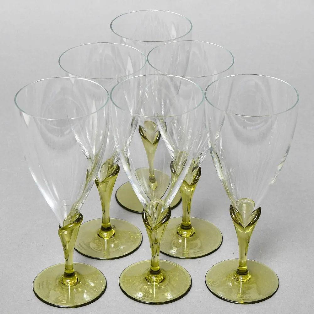 Бокалы для воды «Papyrus», Хрусталь Rosenthal Studio Line, Германия -1960 -1969 годы. 