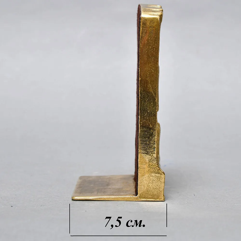 Букенды - Держатели - Ограничители - Подставка для книг «Книжная библитотека», Латунь, Германия.