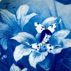 Коллекционная Тарелка - Блюдо «ДЮЙМОВОЧКА» Фарфор, MEISSEN / МЕЙСЕН Германия -1987 год.