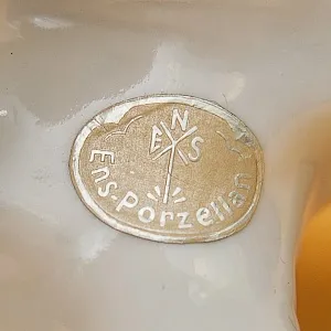 Большая Фарфоровая Статуэтка «Райская Птица» Н -30 см., Карл Энс / Karl Ens,  Германия, 50-е годы ХХ века.