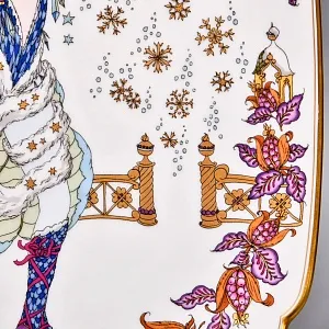  Коллекционная Тарелка - Настенное Блюдо «Времена года. Зима», Фарфор Hutschenreuther Германия - 1978 год.