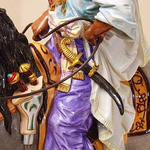 Редкая!!! Большая Фарфоровая Cтатуэтка «АРАБСКИЙ ВОИН» Shheibe - Alsbach Германия -1962год.