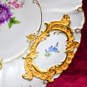 Коллекционное Сервировочное Блюдо - Тарелка, Фарфор MEISSEN Германия -1985 год.