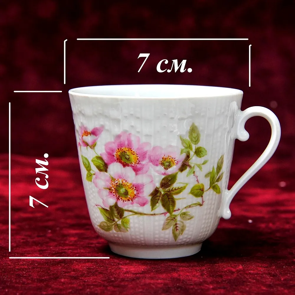 Фарфоровый Сервиз «Эгоист» - 5 предметов из серии «Шиповник», Limoges Франция -1979 год.