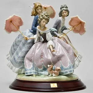 Редкость! Большая Фарфоровая статуэтка «ТРИ СЕСТРЫ», Lladro Испания, 1986 год.