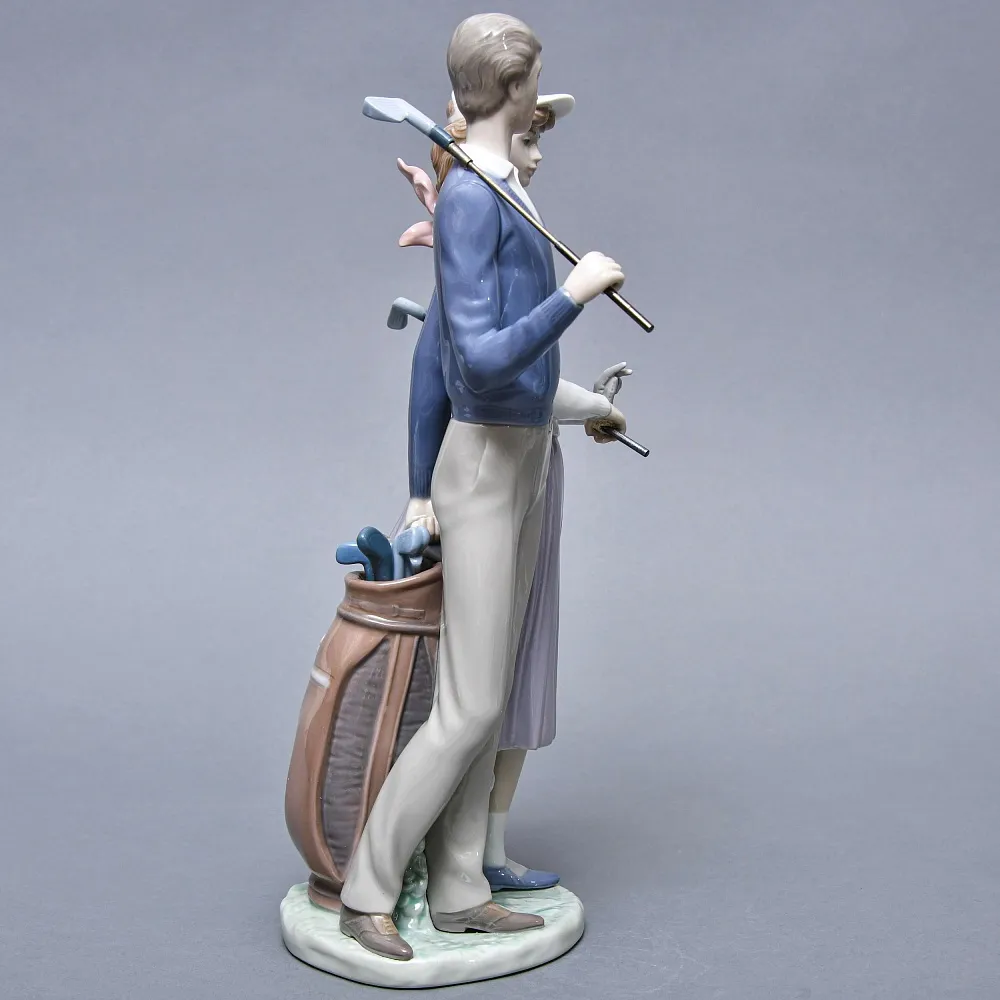 Коллекционная Фарфоровая статуэтка «ГОЛЬФИСТЫ», Lladro Испания.