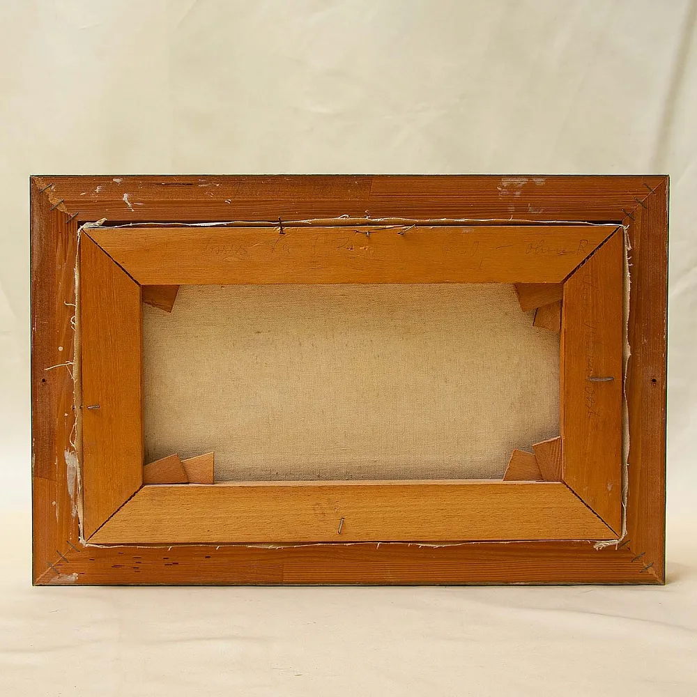 Картина - Пейзаж «ПЕРВЫЙ ЛЕД», Холст, масло, Голландия вторая половина ХХ века.