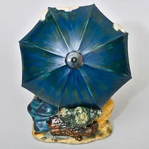 Коллекционная Фарфоровая статуэтка «Трое под зонтом». Грес Lladro Испания, 1978 - 1988 годы.