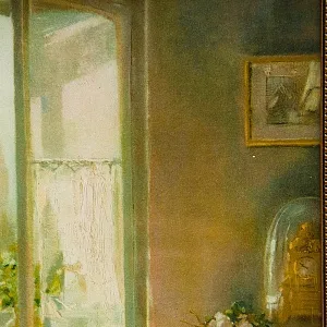 Винтажная Картина - Иллюстрация - Панно «Утро и домашние дела», Франция. 