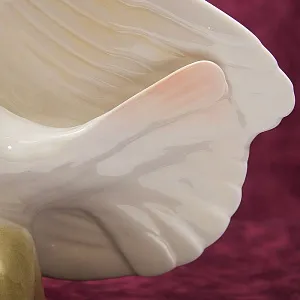 Большая Статуэтка Птица - Попугай - Какаду Малуккский, фарфор ИФЗ, Россия.