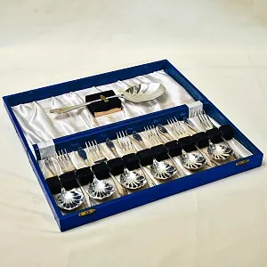 Винтажный Набор Столовых приборов для Десерта. SHEFFIELD, Англия 60 -е годы ХХ века.