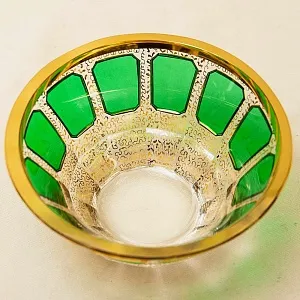 Орешница - Вазочка - Конфетница из серии «Зелёный Изумруд», ERNST WITTIG, Германия.