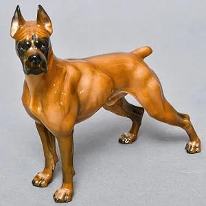  Коллекционная Фарфоровая статуэтка собаки «БОКСЕР», Rosenthal Германия, 60-е гг. ХХ века. 