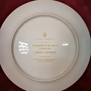 Коллекционная Тарелка «Серая куропатка» Фарфор Лимож Limoges Франция 1979 год.