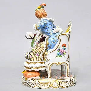 Коллекционная Фарфоровая статуэтка «Признание в любви», SP Dresden Германия.