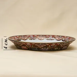 Декоративная Ваза - Шкатулка «Райская Птица» в технике Мориаж Фарфор Китай, Сацума SATSUMA - 60 гг.