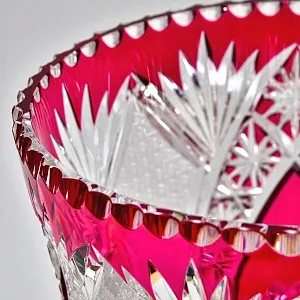 Большая Ваза Розового Хрусталя JOSKA BODENMAIS Германия Н-40 см., конец 60-х гг.