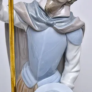 Коллекционная Фарфоровая статуэтка «Дон Кихот с копьем», Lladro Испания, 1984 - 1989 годы. 