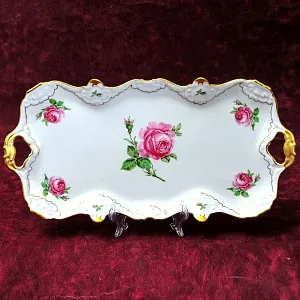 Сервировочное  Блюдо «Мускусная роза» Фарфор KAISER Германия -1958 -1960 годы.