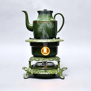 Редкость! Антикварная Керосиновая Горелка - Плитка - Керогаз с Чайником, GEORG HALLER Германия -20 гг.