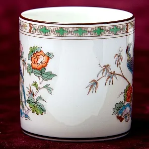 Винтажная Коллекционная Фарфоровая Кофейная пара «Павлин в саду», WEDGWOOD, Англия -80е гг.